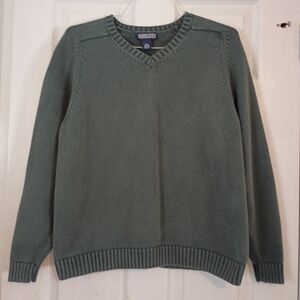 Lands End Women's Green Sweater Size XL (18-20)